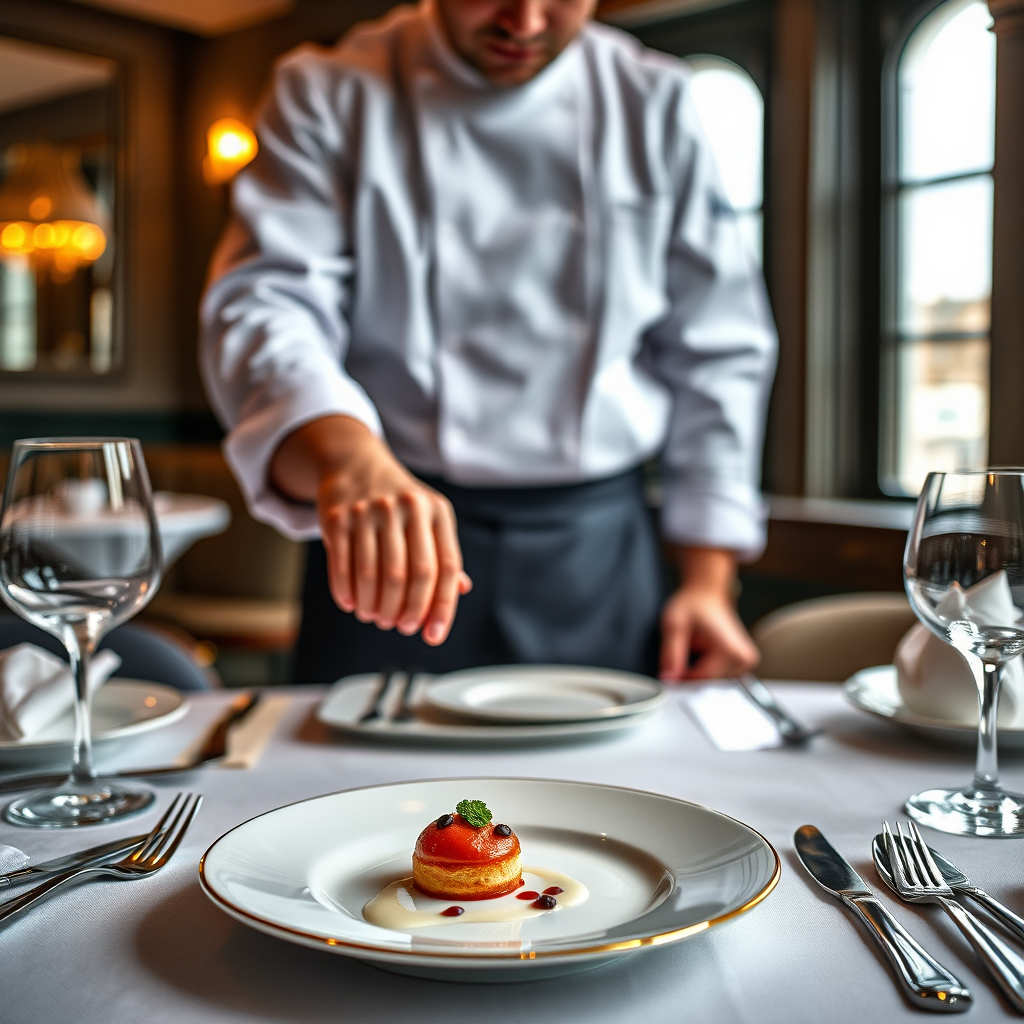 I tried the Michelin-starred restaurant where the head chef serves you dessert